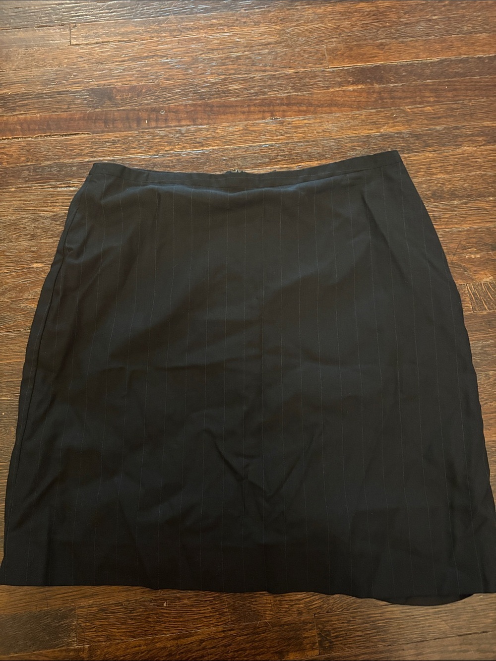 Banana Republic Black Pinstripe Pencil Skirt